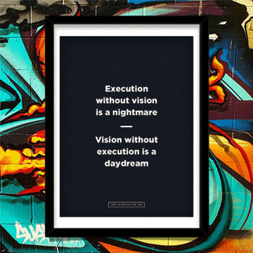 "Vision & Execution" poster